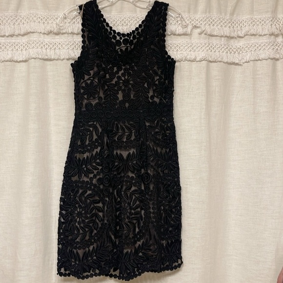 Anthropologie Yoana Baraschi sheer Lace Dress 100% Silk Size 0 - Picture 4 of 8